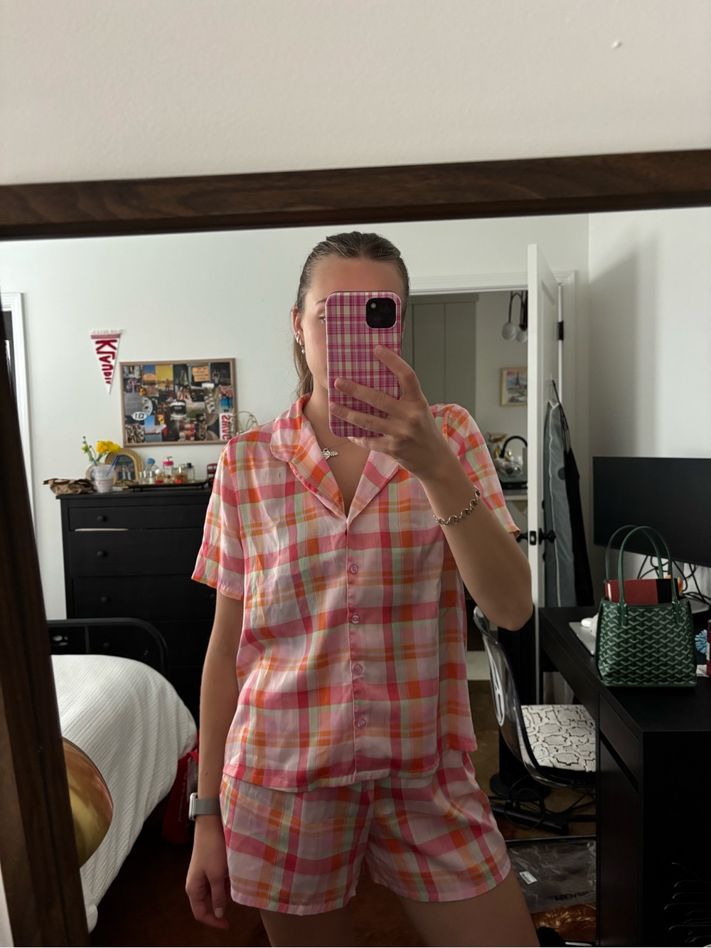 Plaid Pajama Set